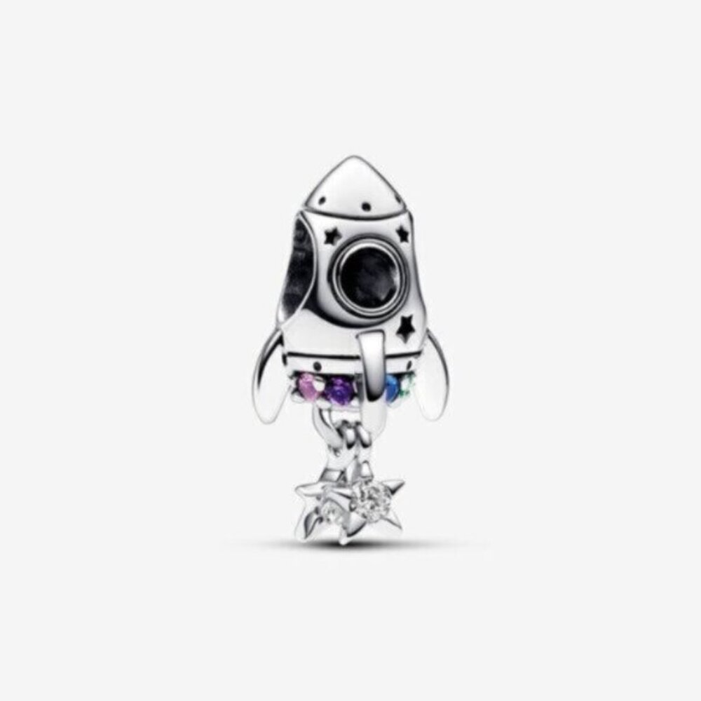 Pandora Space Love Rocket Charm